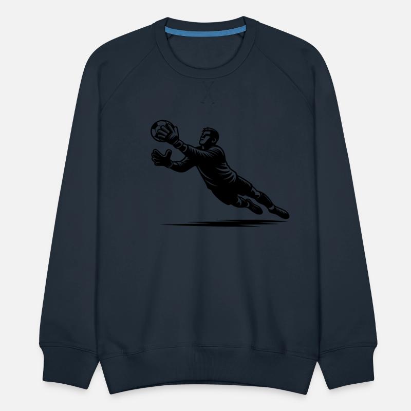 Goalkeeper With Strong Reflexes In Full Defensive