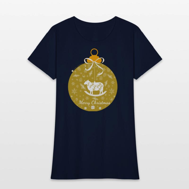 Golden Lamb Christmas Ornament