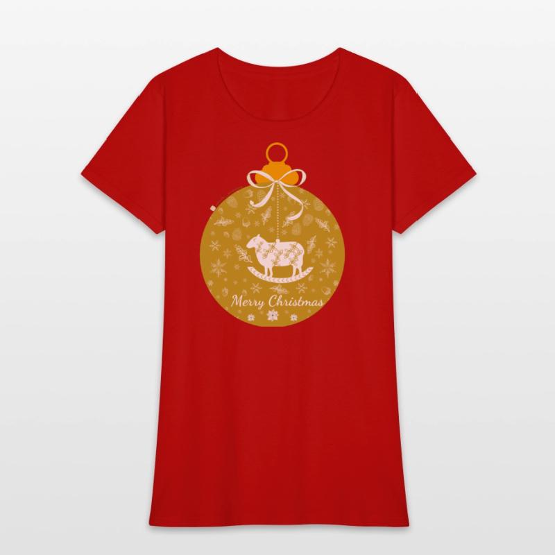 Golden Lamb Christmas Ornament