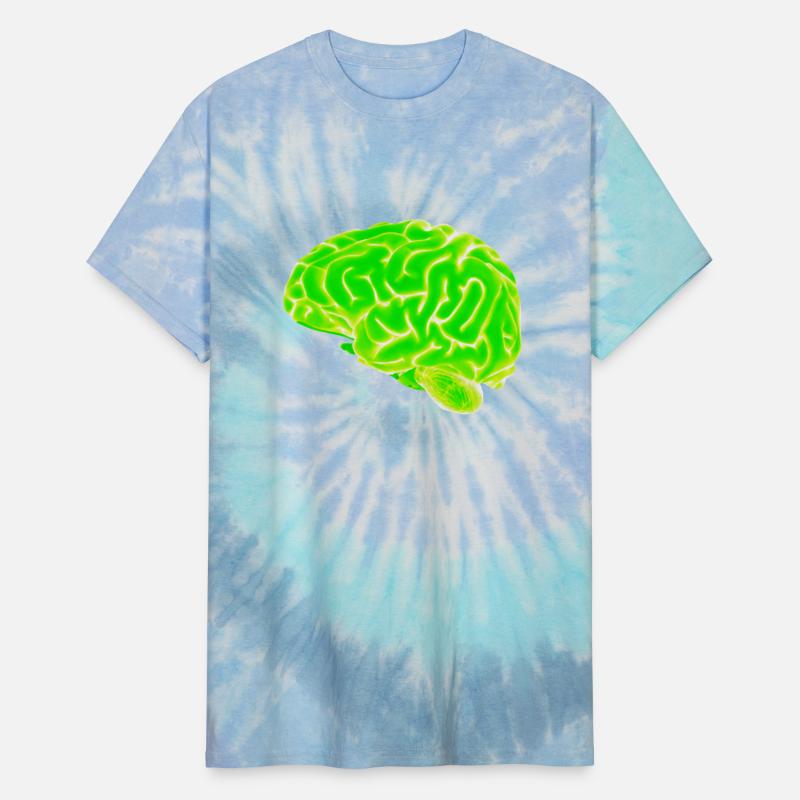 green neon brain