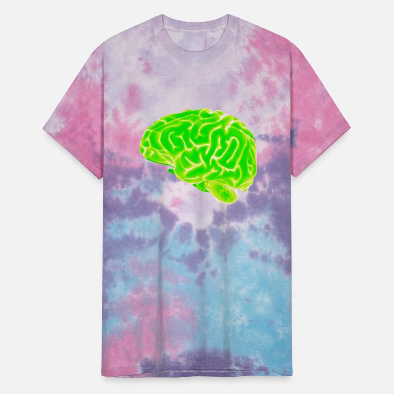 green neon brain