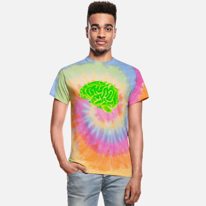 green neon brain