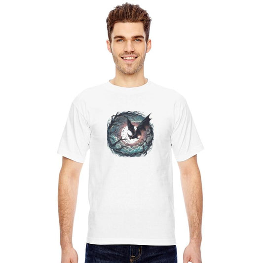 Halloween atmosphere - Bat in the Haunted Forest