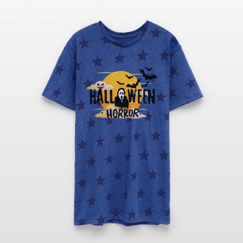 Halloween Terror Night: Bats and Haunted Faces