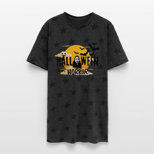 Halloween Terror Night: Bats and Haunted Faces