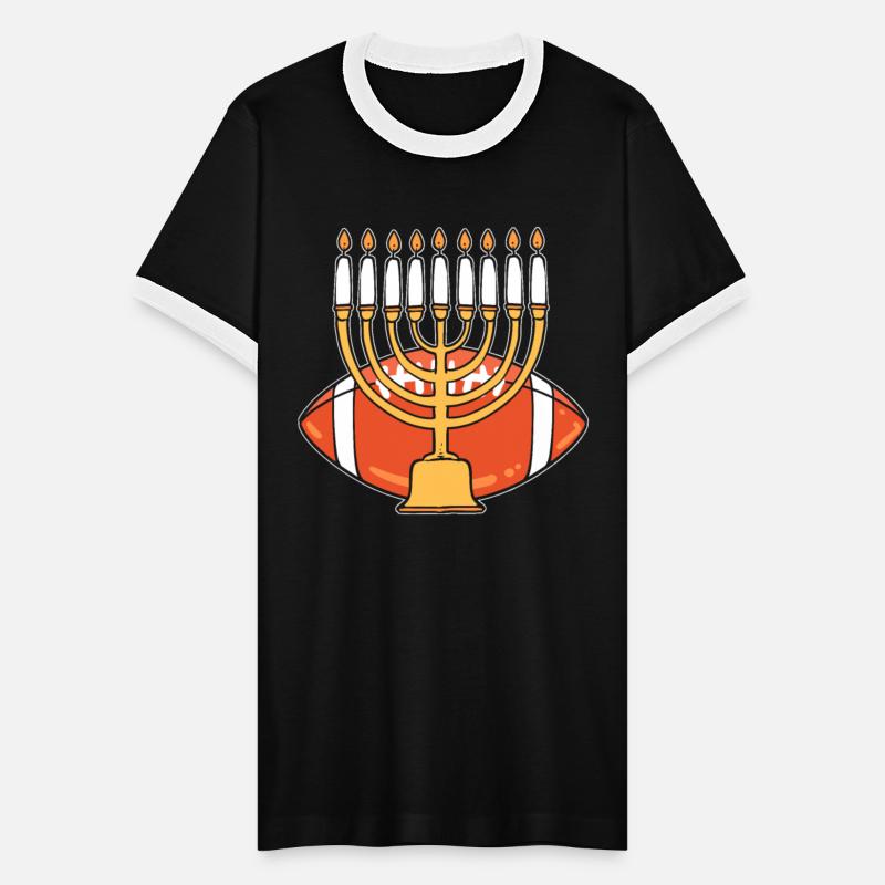 Hanukkah American Football Jewish Menorah Candles