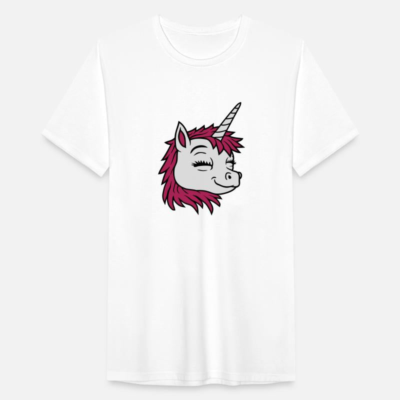 Head happy cartoon unicorn