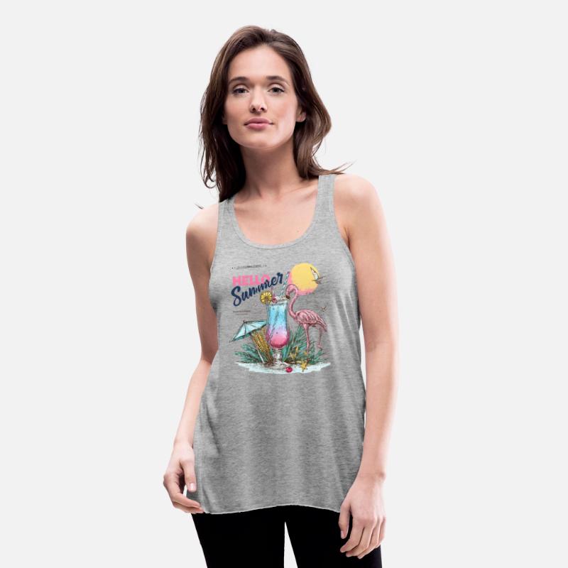 Hello Summer Flamingo & Cocktail T-Shirt