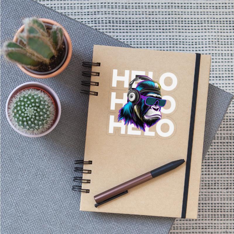 "Hello with gorillas"