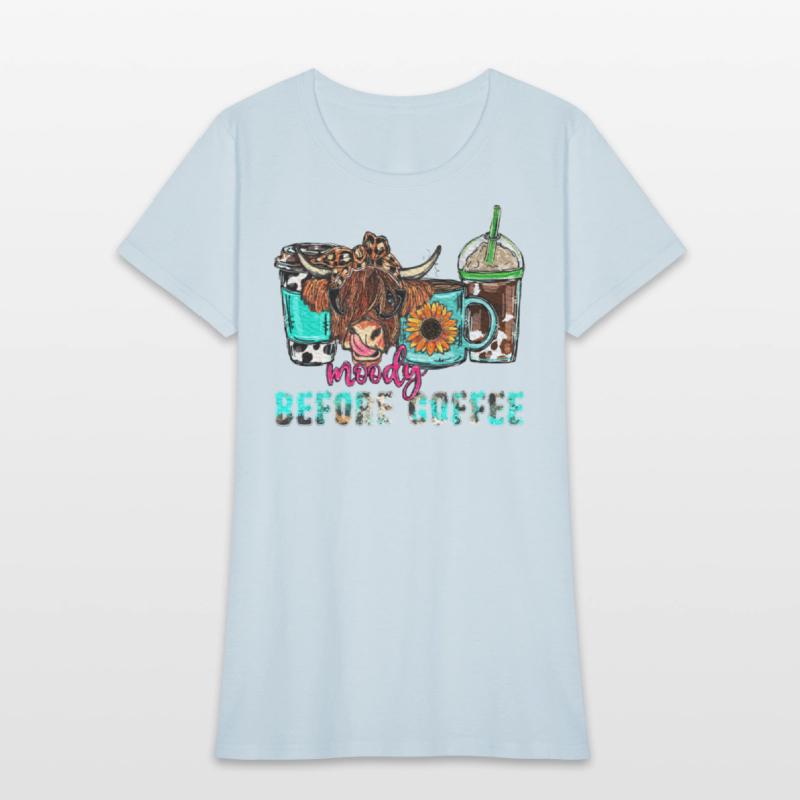 Highland Cow Moody Before Coffee Western Country