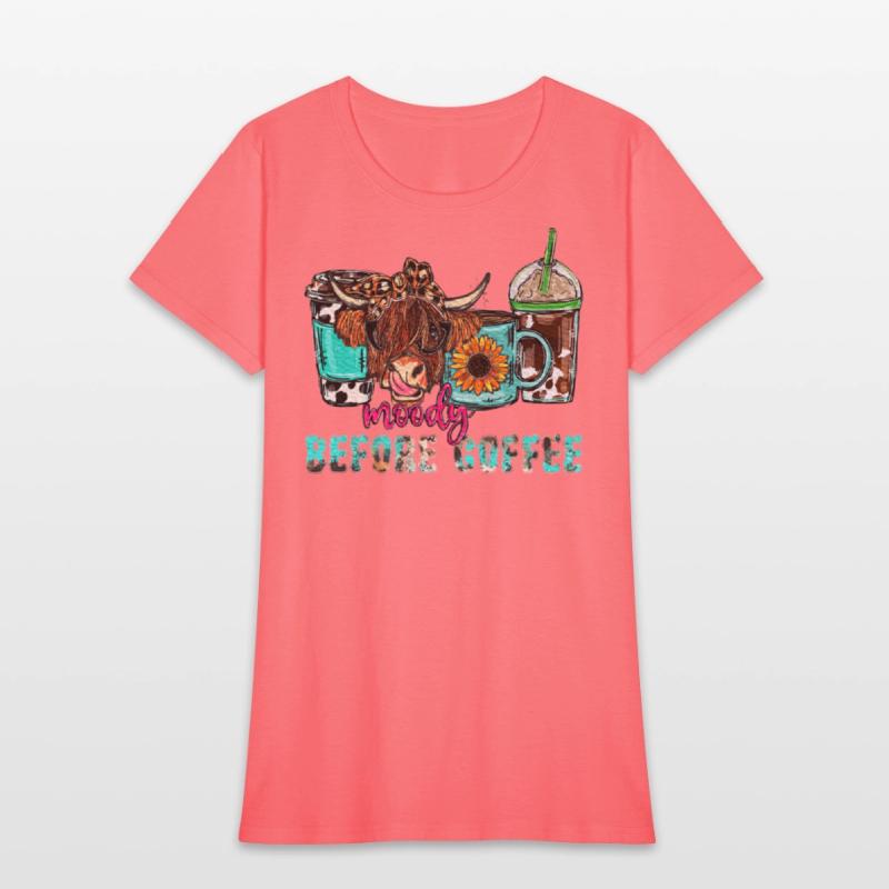 Highland Cow Moody Before Coffee Western Country