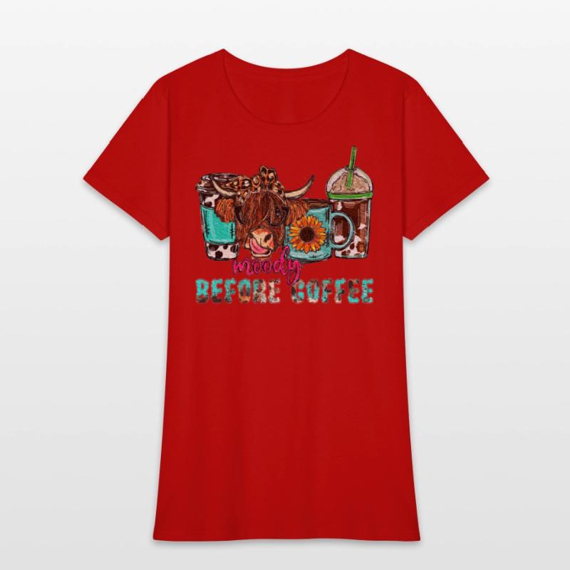 Highland Cow Moody Before Coffee Western Country