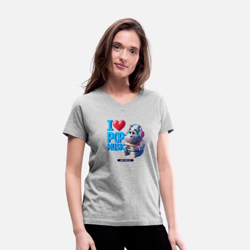 hippopotamus listening to pop music