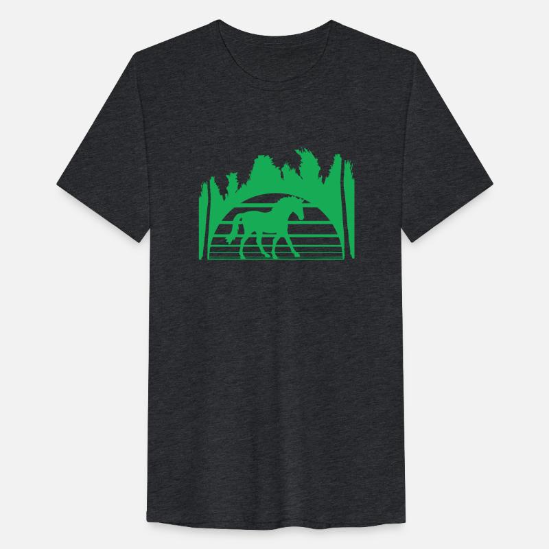 Horse Riding Lines Rider Sun Palm Trees Silhouette