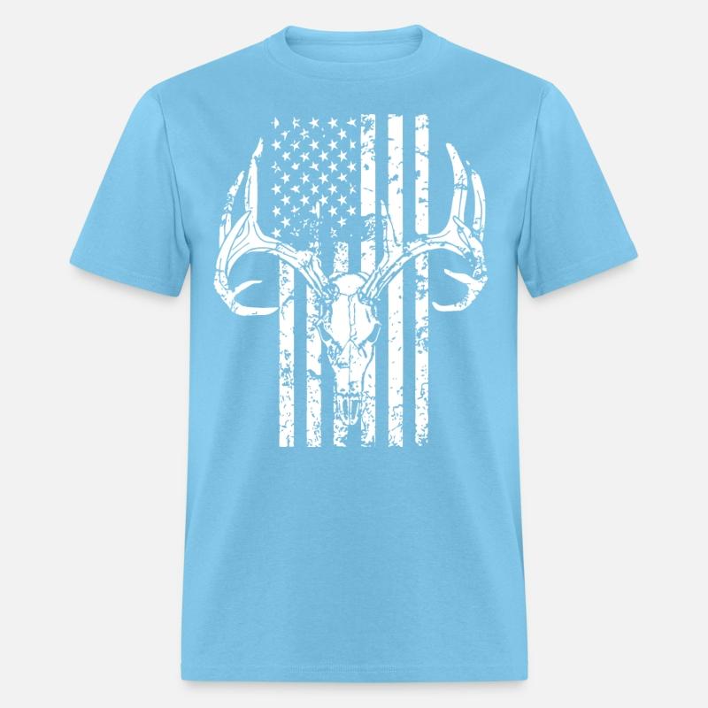 Hunting Shirt Hunting Deer Skull Flag for Hunters