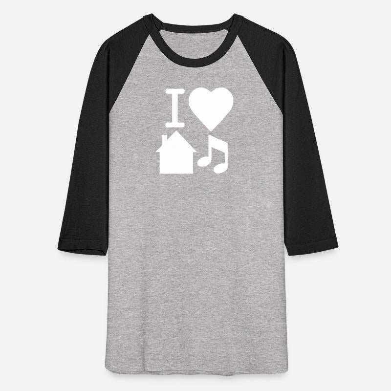 I Love House Music DJ Baseball