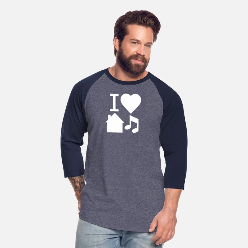 I Love House Music DJ Baseball