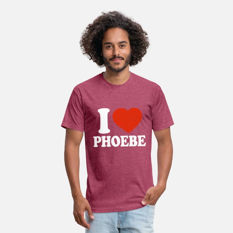 I Love Phoebe, I Heart Phoebe, Red Heart Valentine