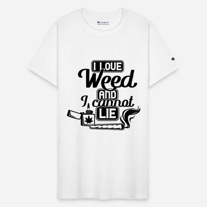 I Love Weed And I Cannot Lie funny weed t-shirt