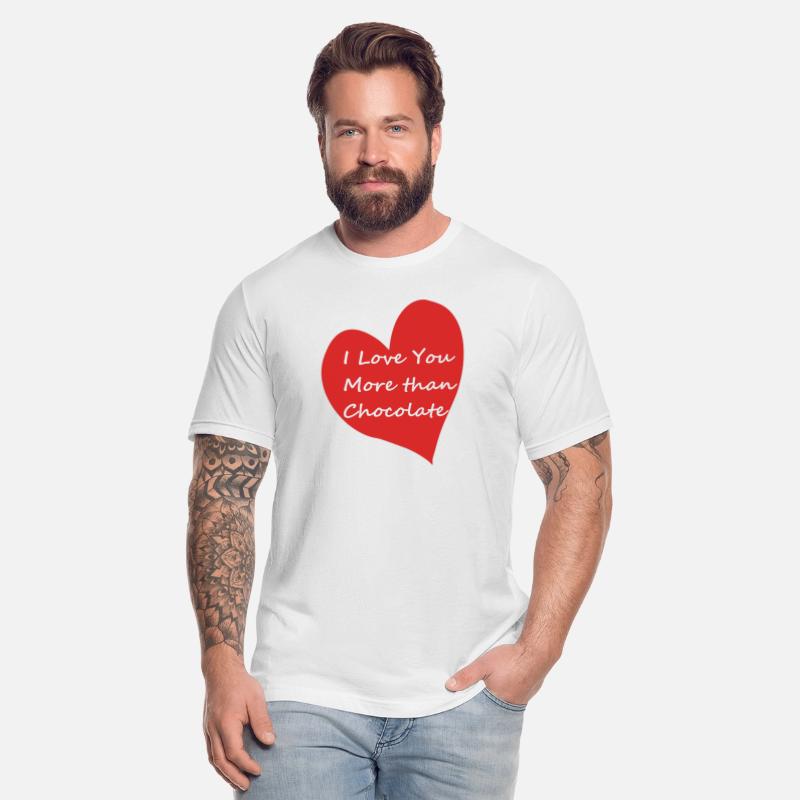 I Love You More than Chocolate blk ltrs, red heart