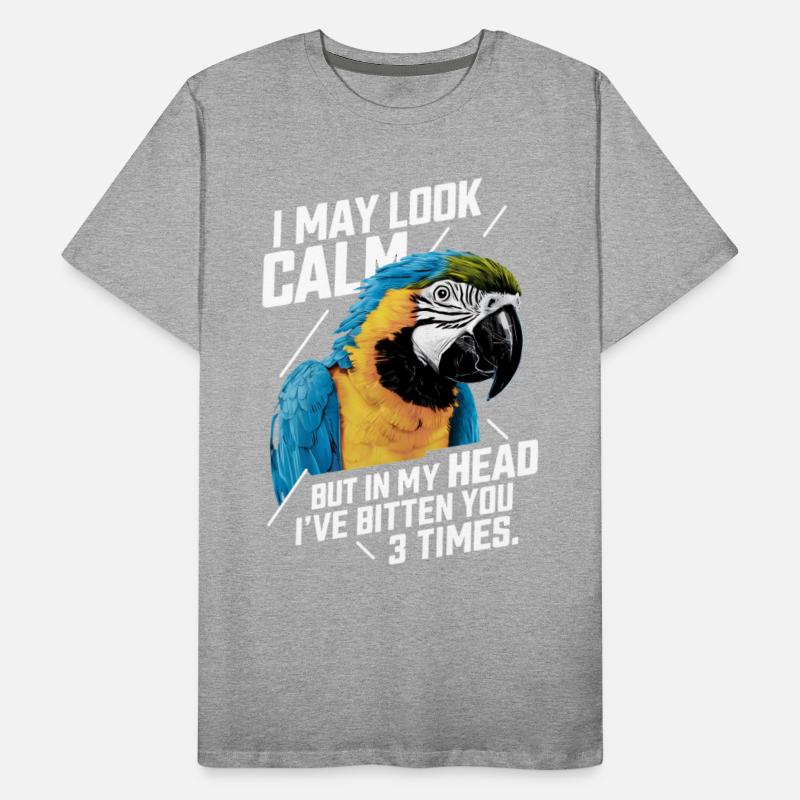 I May Look Calm Blue Yellow Macaw Parrot Funny