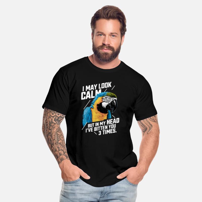 I May Look Calm Blue Yellow Macaw Parrot Funny