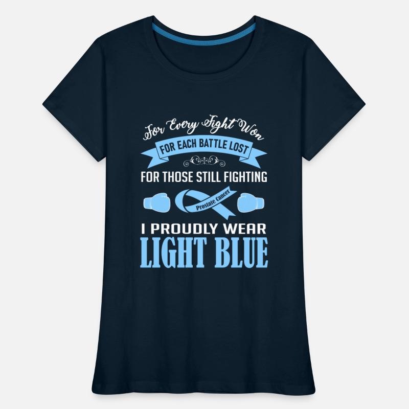 I Proudly Wear Light Blue Prostate Cancer