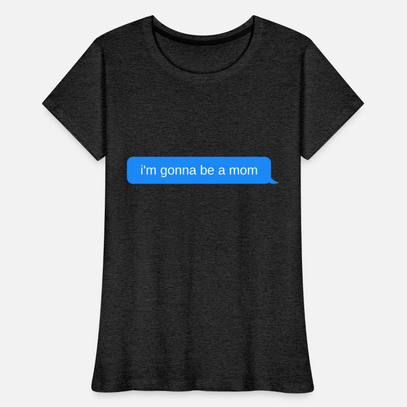 i'm gonna be a mom, Blue chat bubble, text message