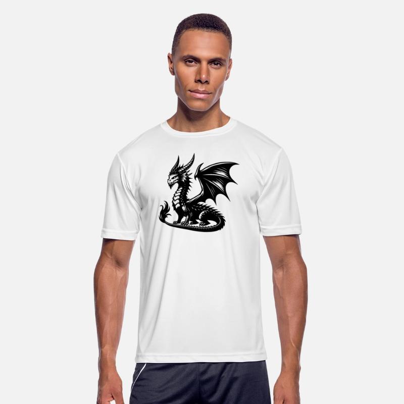 Impressive Dragon With Wings And Horns