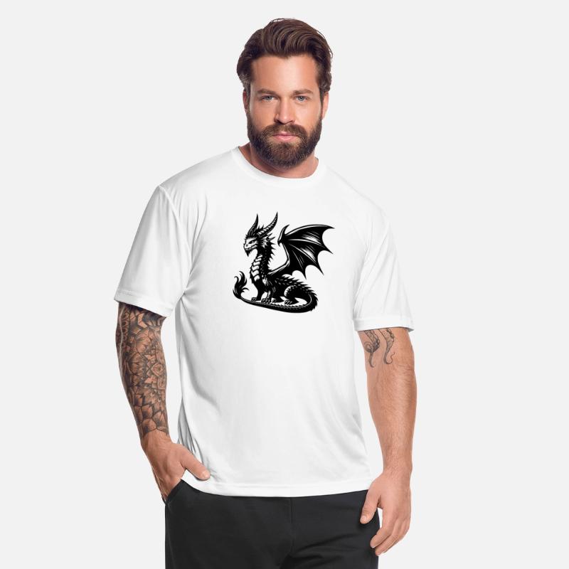 Impressive Dragon With Wings And Horns