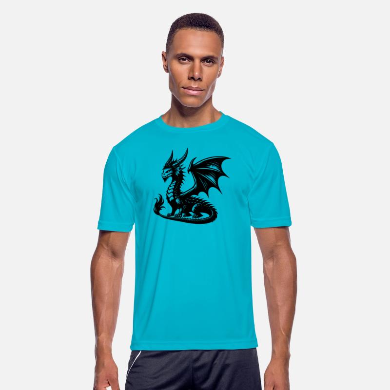Impressive Dragon With Wings And Horns