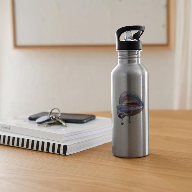 Iridescent Lips with Metallic Shine