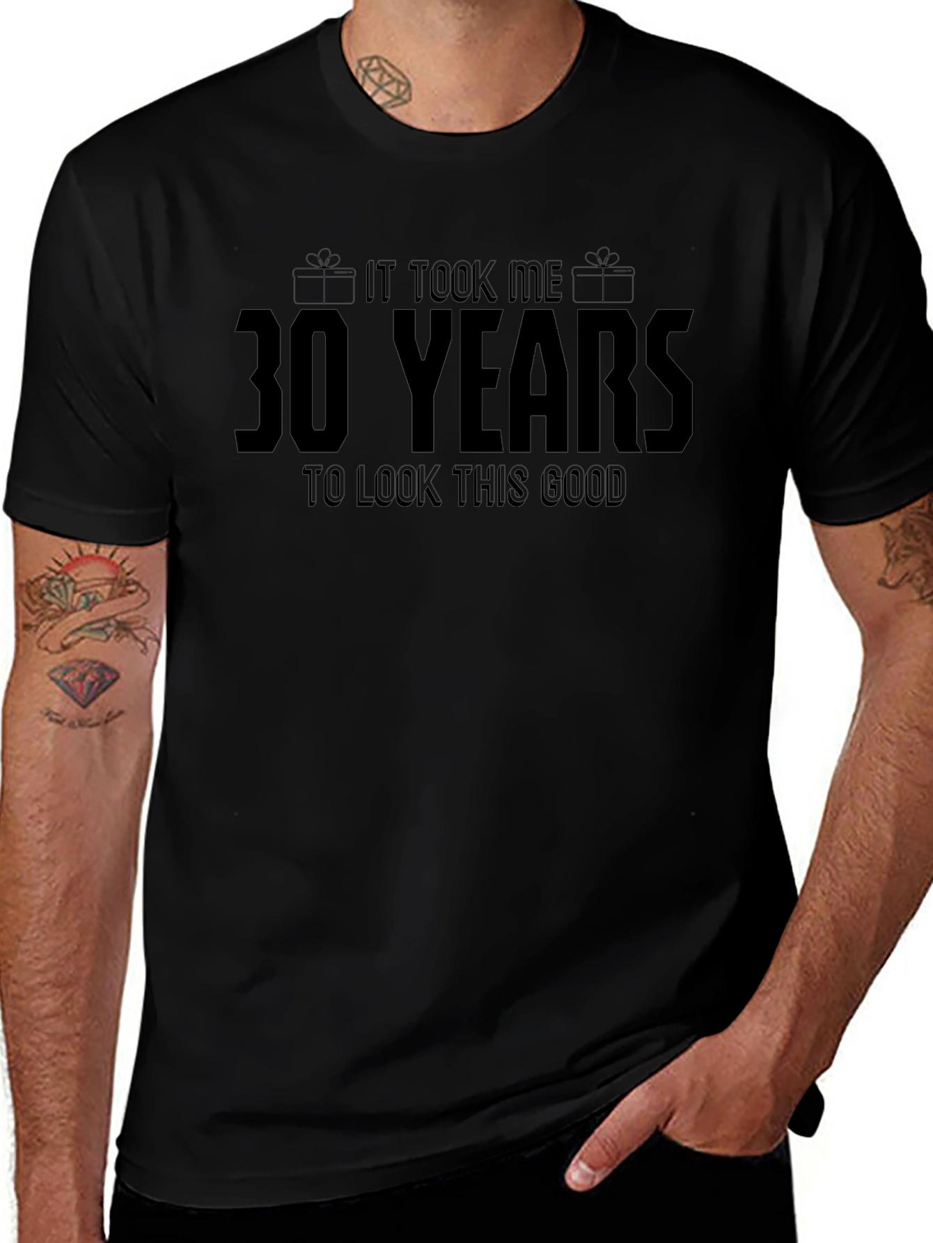 30 Years Look This Good Black T-Shirt