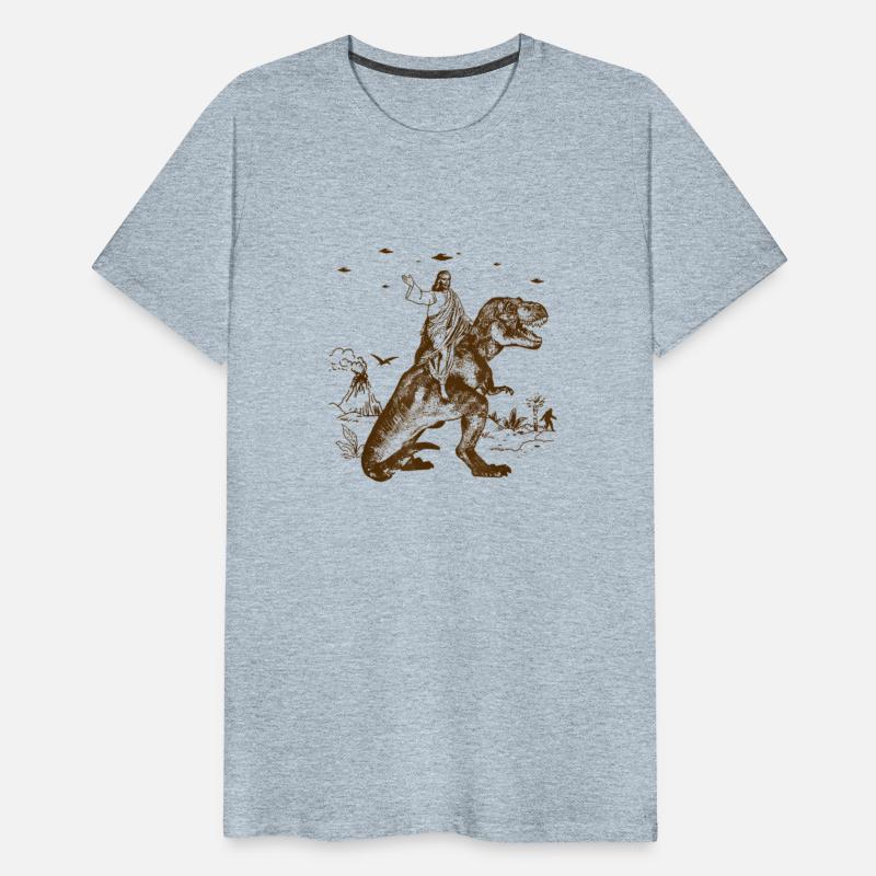 Jesus Riding Dinosaur Funny