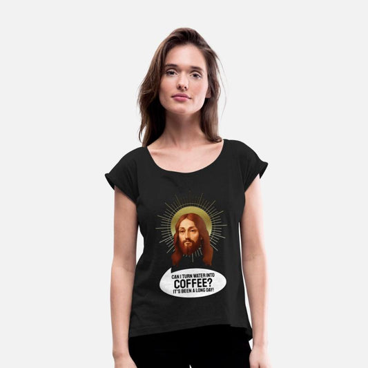 Jesus tired face with comic speech bubble