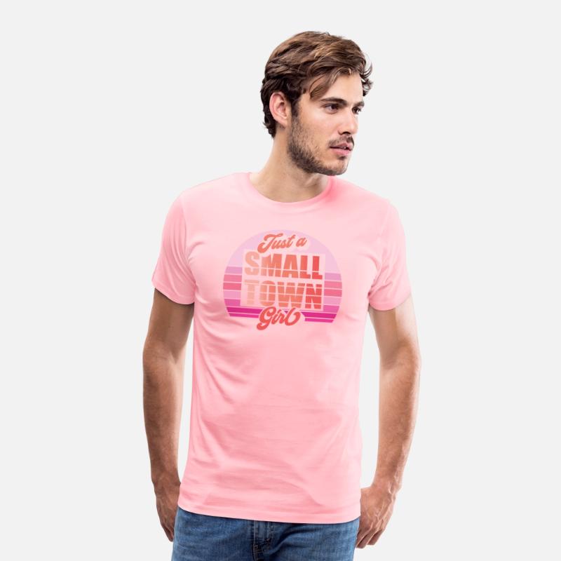 Just A Small Town Girl Pink Vintage Apparel
