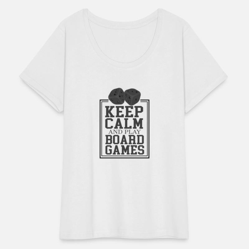 Keep Calm And Play Board Games Table Game Tee