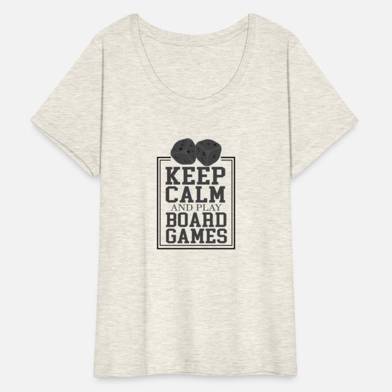 Keep Calm And Play Board Games Table Game Tee