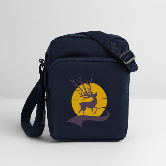 Kids T-Shirt Graceful Stag Yellow Sun Design