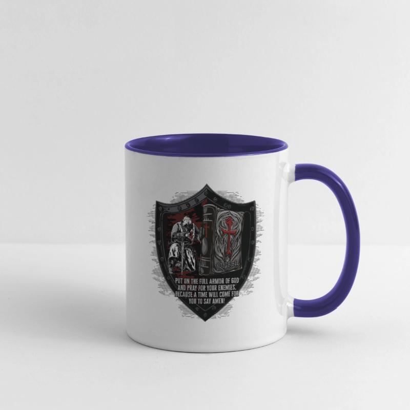 Knight In Prayer Amen Shield