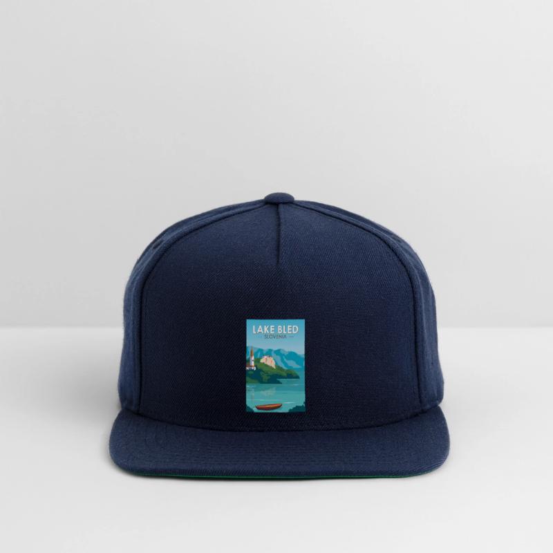 Lake Bled Slovenia Travel Retro Travel Art Vintage