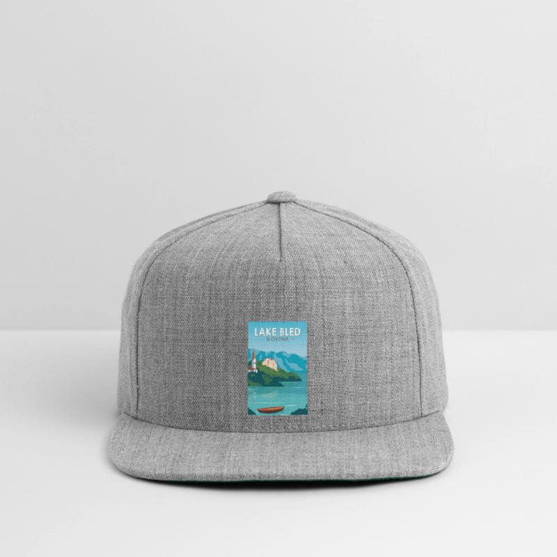 Lake Bled Slovenia Travel Retro Travel Art Vintage