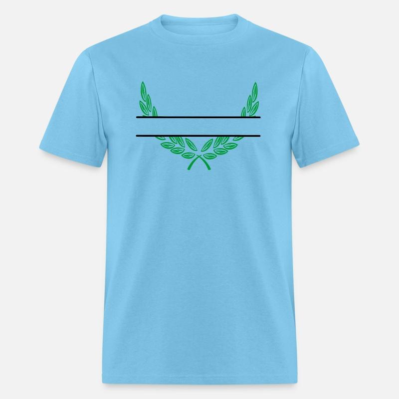 Laurel wreath name banner green