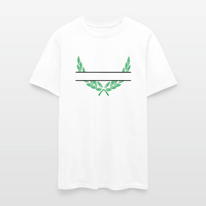 Laurel wreath name banner green