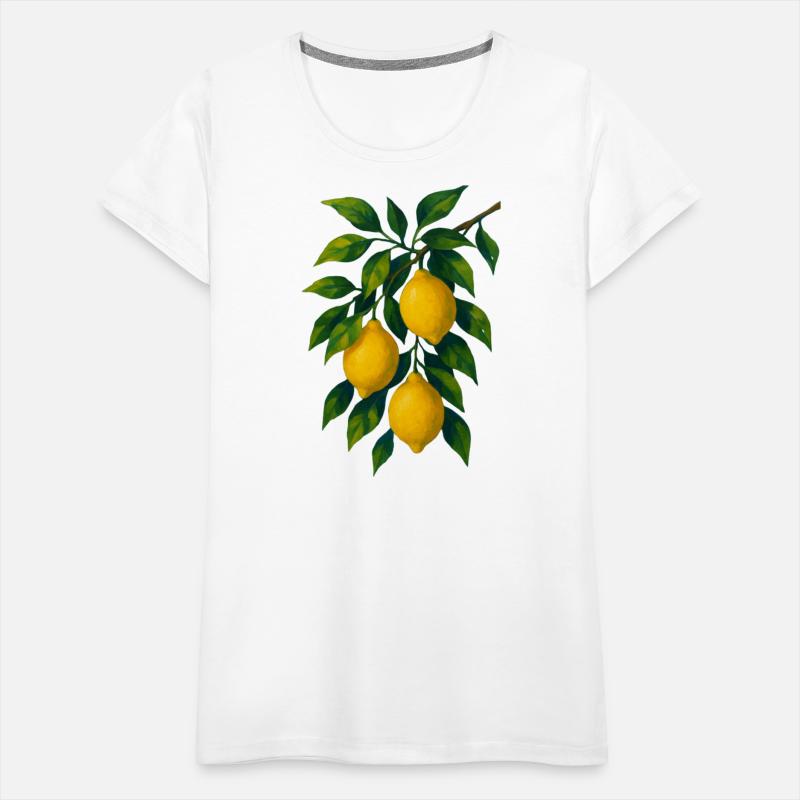 Lemon Branch Watercolor Illustration
