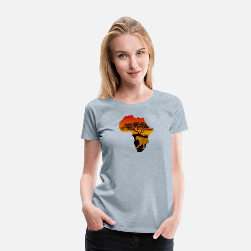 Leopard in Africa with Sunset