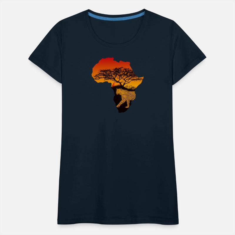 Leopard in Africa with Sunset