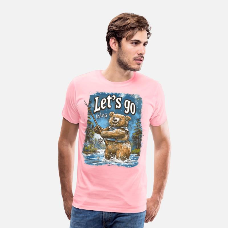 Let`s Go Fishing Bear Fisherman Angler