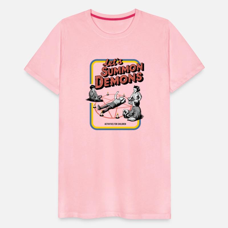 Let's Summon Demons T-Shirt - Retro Occult Design