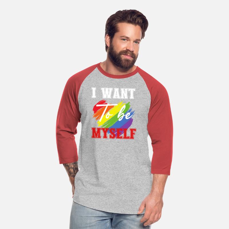 LGBT T-Shirt - I Want to Be Myself Funny Cute